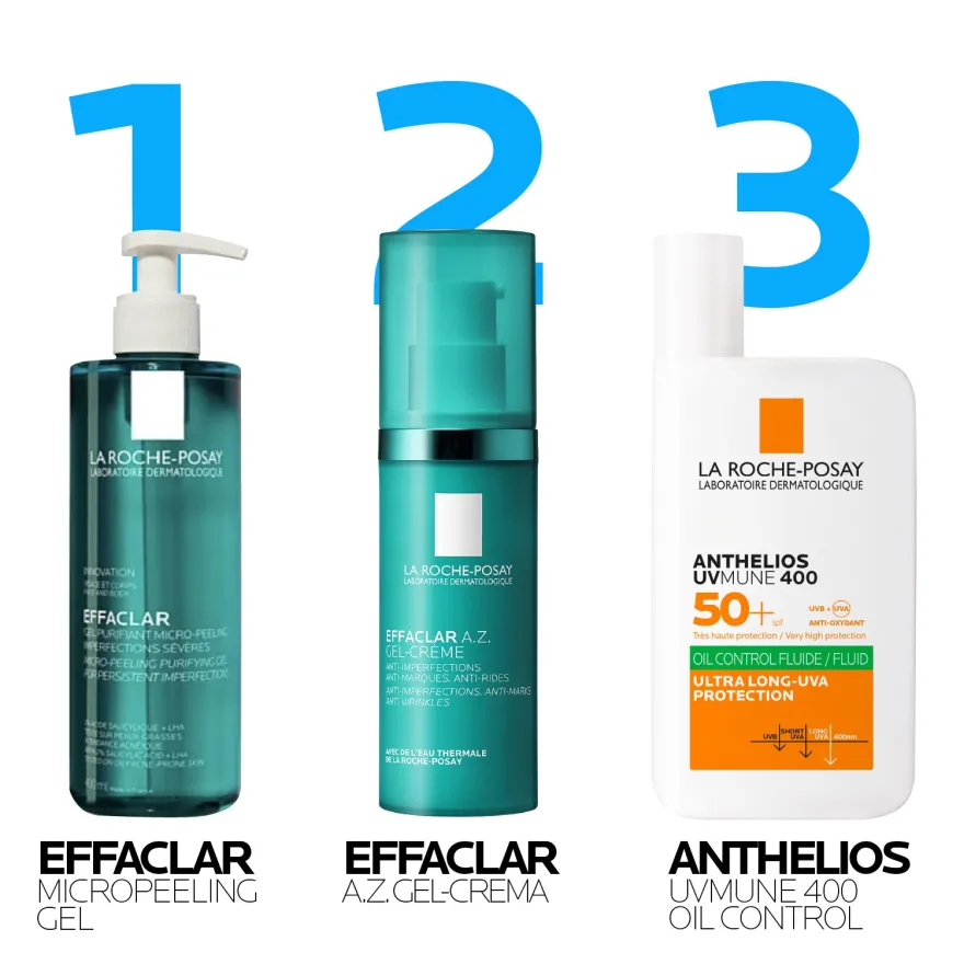 La Roche Posay Effaclar Az trattamento imperfezioni viso 2x40ml