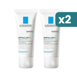 La Roche-posay Effaclar crema viso Effaclar H Iso-biome bipacco 2x40ml
