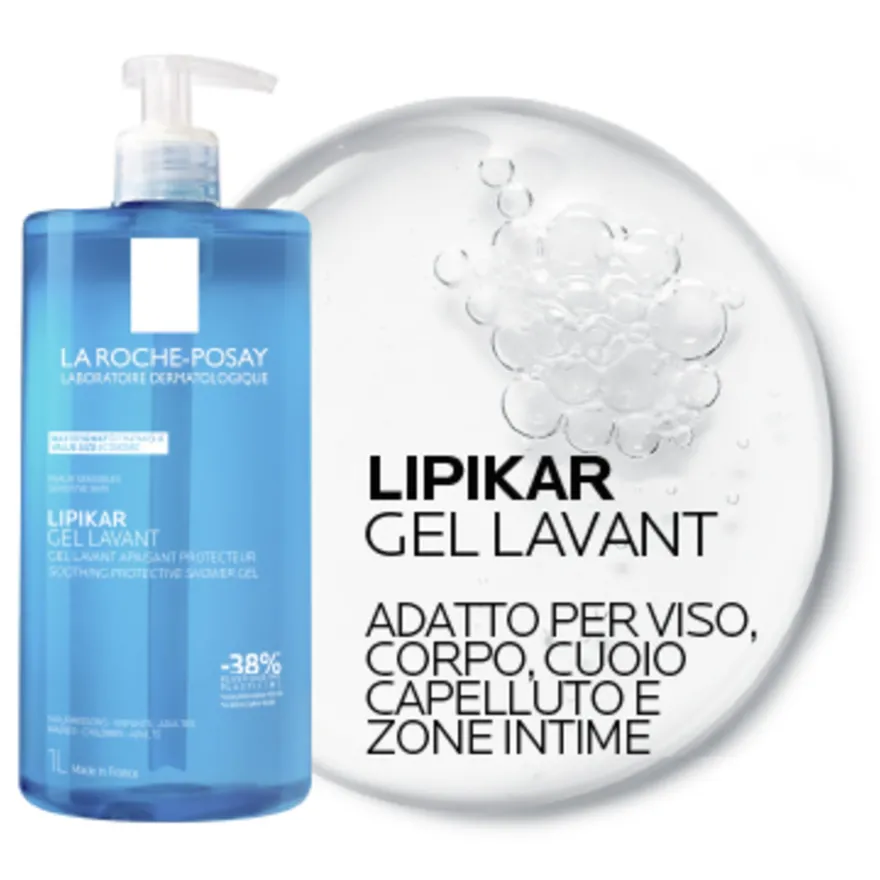 La Roche-posay Lipikargel Lavant Gel Doccia Delicato 1l