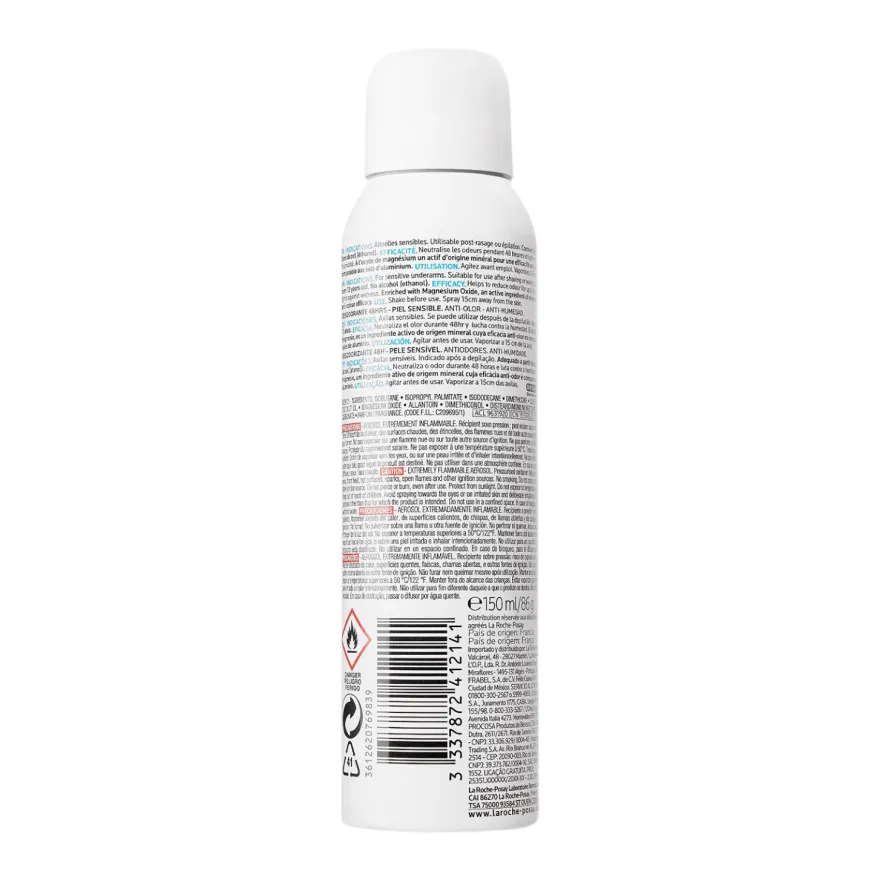 La Roche-posay Toleriane Deodorante Physiologique Spray Lenitivo Antiodori 150ml