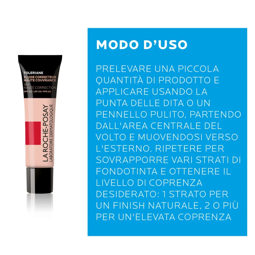 La Roche Posay Toleriane Fondotinta Fluido Correttore Alta Coprenza 8 30ml