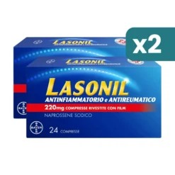 Lasonil Antidolorifico E Antinfiammatorio Contro Dolore Muscolare Articolare 2 confezioni da 24 Compresse