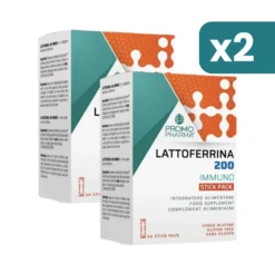 Lattoferrina 200 Immuno integratore difese immunitarie bipacco 2x30 stick