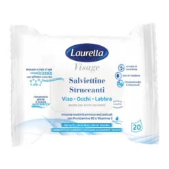 Laurella Salviettina Struccante Viso Occhi Labbra 20 Pezzi
