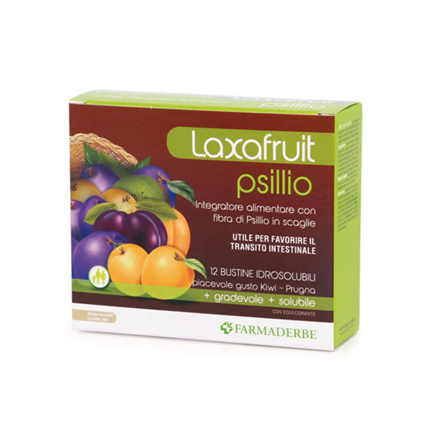 Laxafruit Psillio Integratore Transito Intestinale 12 Bustine