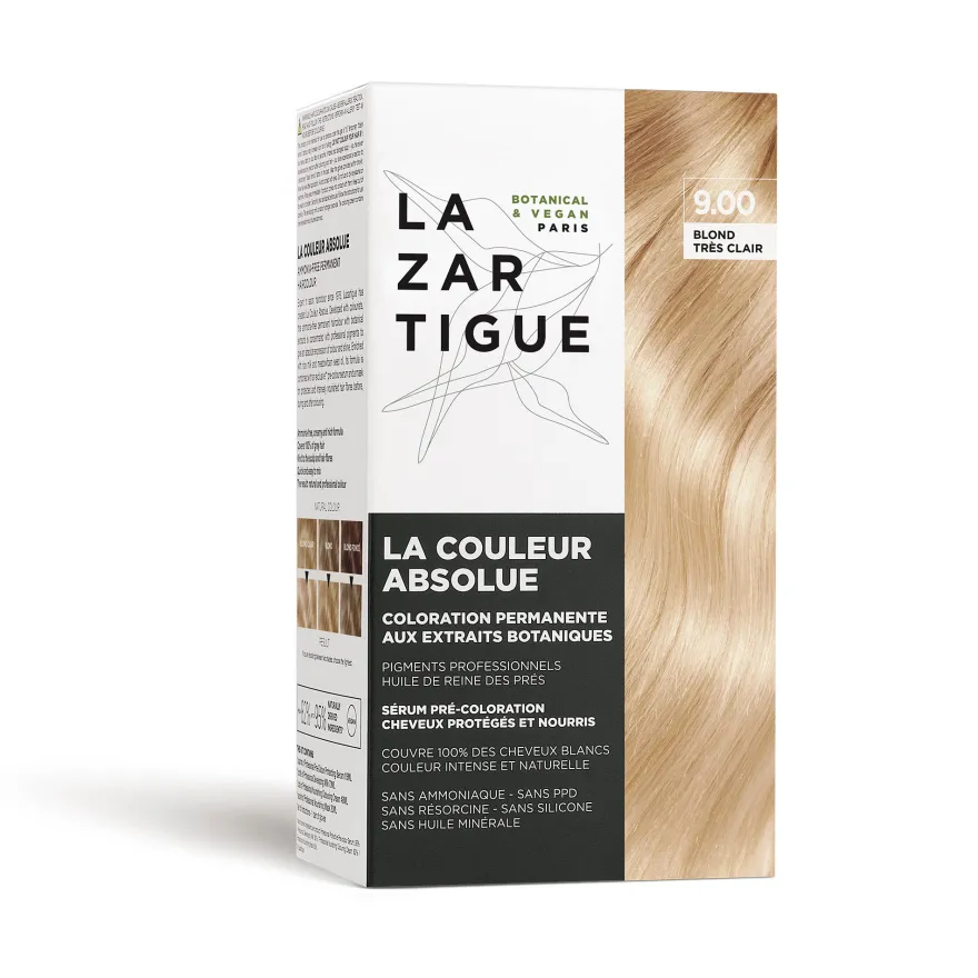 Lazartigue La Couleur Absolue Colorazione Permanente Capelli 9,00 Biondo Molto Chiaro