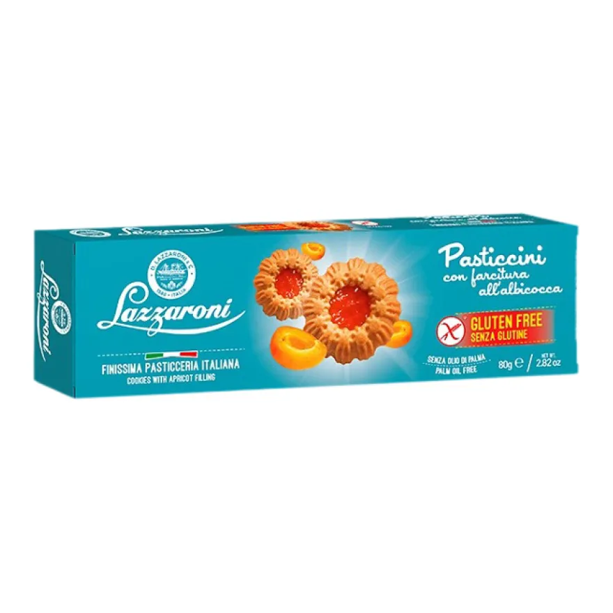 Lazzaroni Pasticcini All'albicocca Senza Glutine 80g