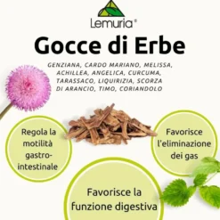 Lemuria Gocce Di Erbe Integratore Intestinale 30ml