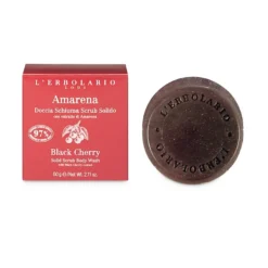 L'erbolario Amarena Doccia Schiuma Scrub Solido 60g