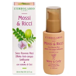L'erbolario Capelli Mossi E Ricci Siero Ravviva Ricci Anti-crespo Setificante 30ml