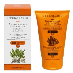 L'erbolario Crema Solare Spf30 Carota Sesamo E Karitè 125ml