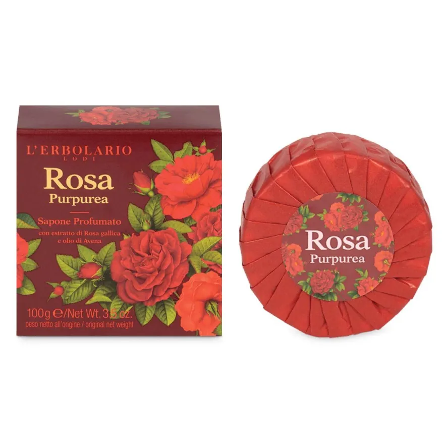 L'erbolario Rosa Purpurea Sapone Profumato 100g