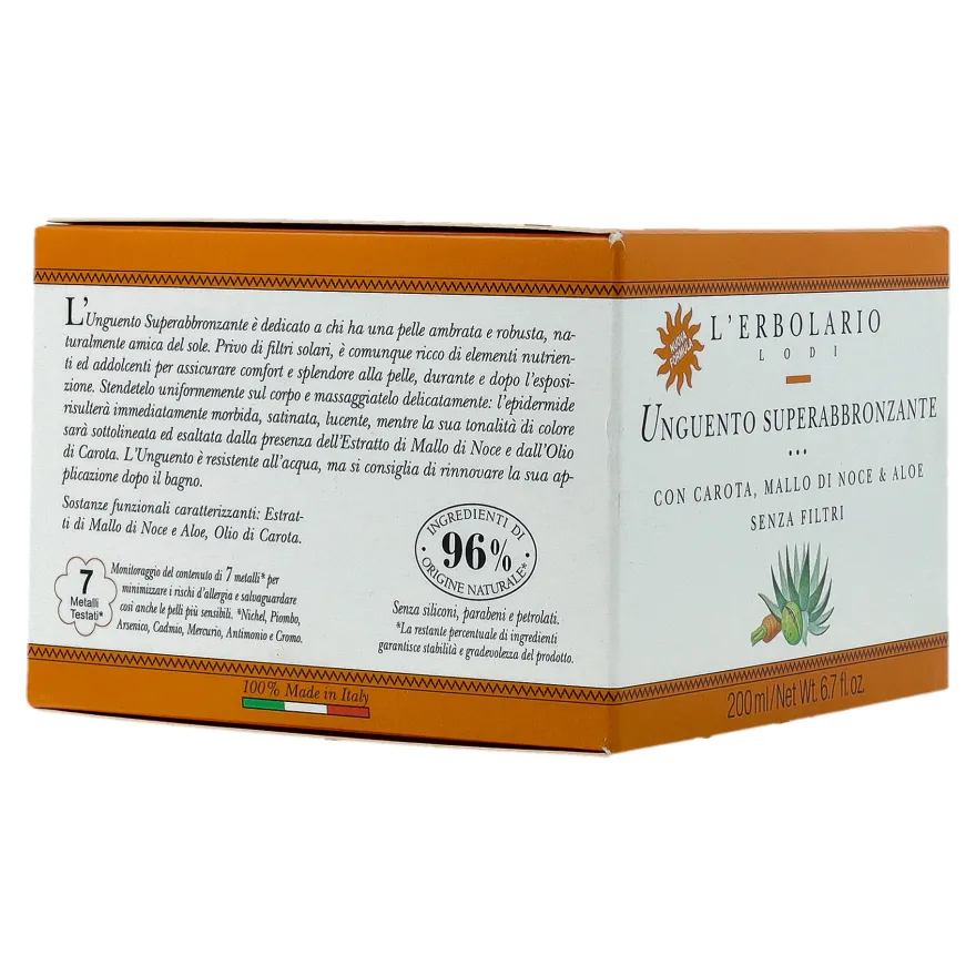 L'erbolario Unguento Superabbronzante Carota 200ml