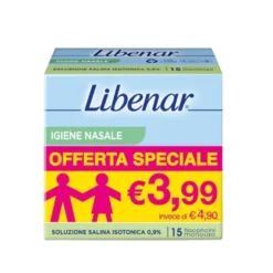 Libenar Soluzione Salina Isotonica 0,9% Igiene Naso 15 Flaconcini