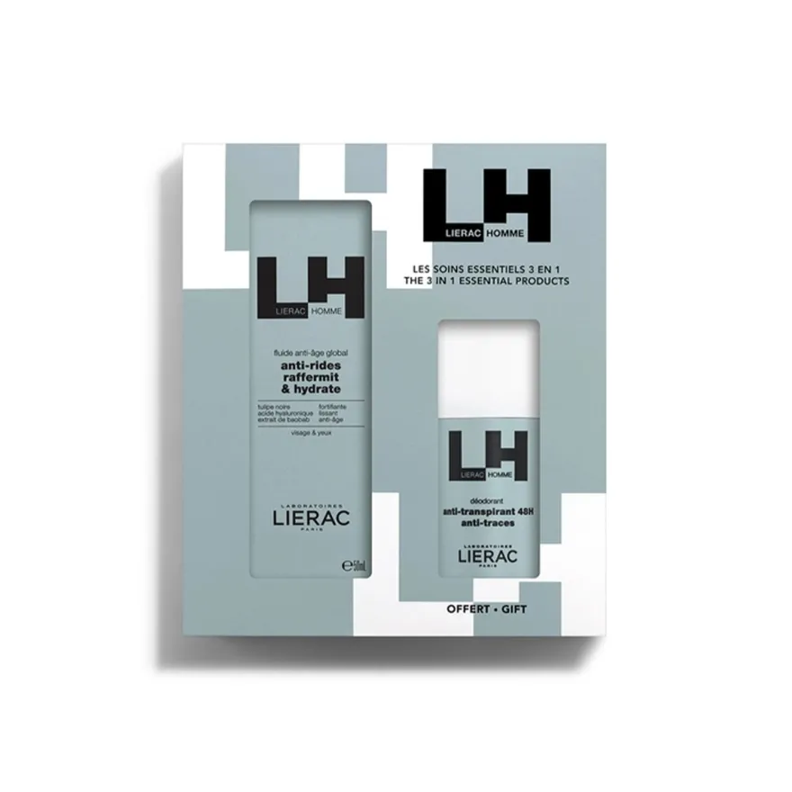 Lierac Cofanetto Uomo Fluido Antietà Globale + Deodorante
