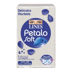 Lines Petalo Soft Notte Assorbente Esterno Extra Morbido 8 Pezzi