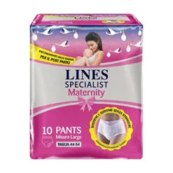 Lines Specialist Maternity Mutandina Assorbente Post Parto Misura Large 10 Pezzi