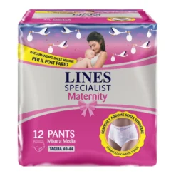 Lines Specialist Maternity Mutandina Assorbente Post Parto Medium 12 Pezzi