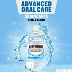 Listerine Advanced White Collutorio Gusto Delicato 500ml