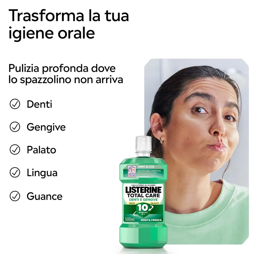 Listerine Collutorio Difesa Denti E Gengive 500ml