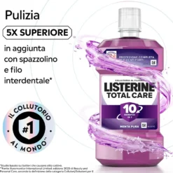 Listerine Colluttorio Total Care Menta Pura 500ml