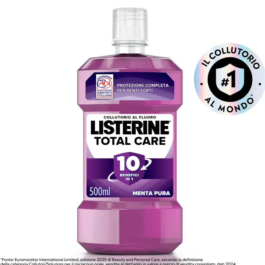 Listerine Colluttorio Total Care Menta Pura 500ml
