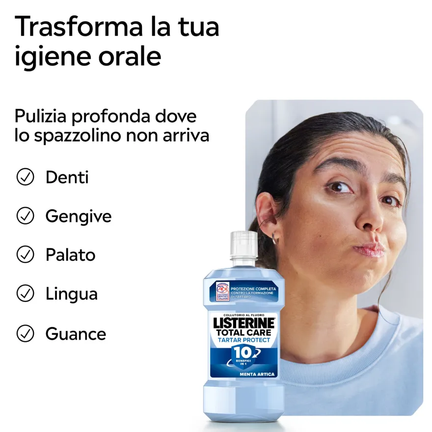 Listerine Colluttorio Total Care Protezione Tartaro 500ml