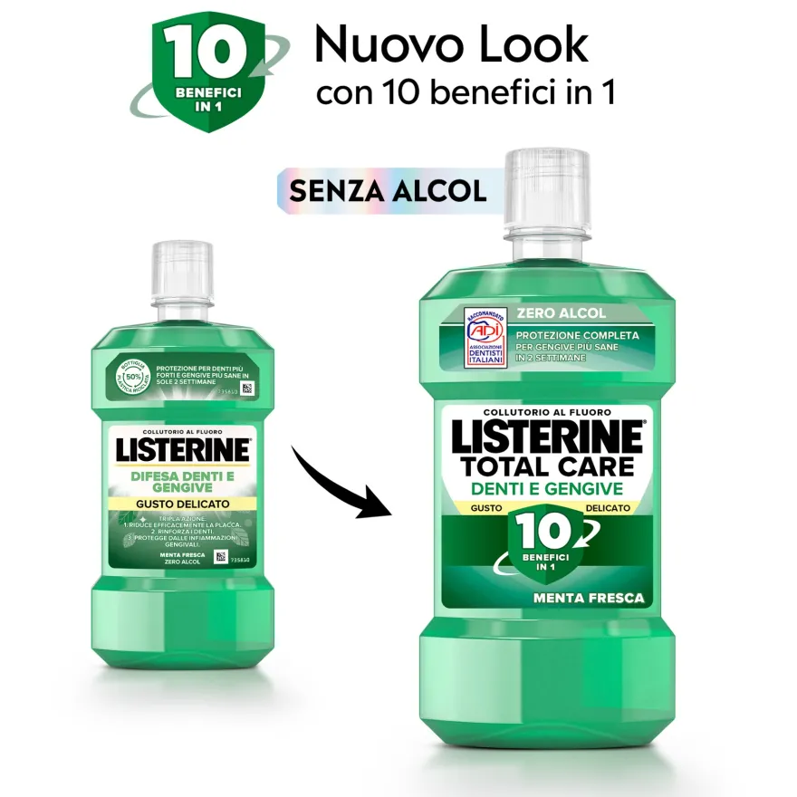 Listerine Difesa Denti E Gengive Collutorio Tripla Azione 500ml