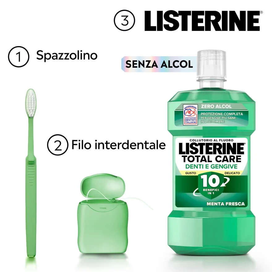 Listerine Difesa Denti E Gengive Collutorio Tripla Azione 500ml