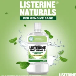 Listerine Naturals Protezione Gengive Collutorio Gusto Delicato 500ml