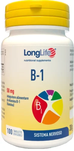 Longlife B1 Integratore Energia E Metabolismo 100 Tavolette