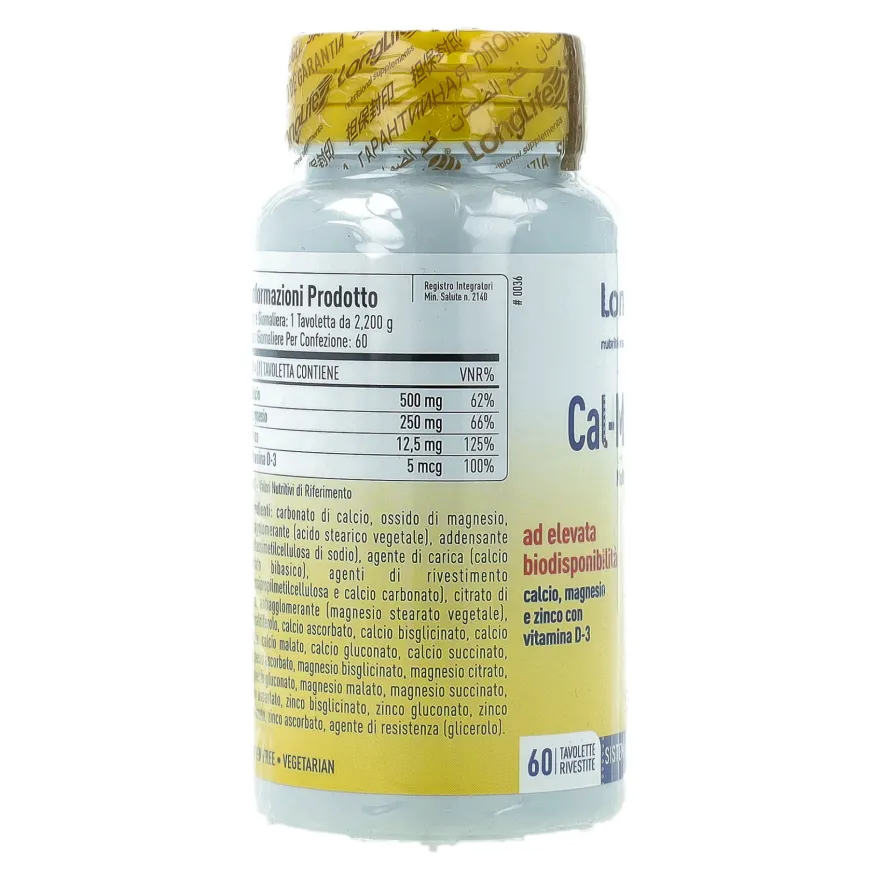 Longlife Cal/mag/zinc 60 Tavolette