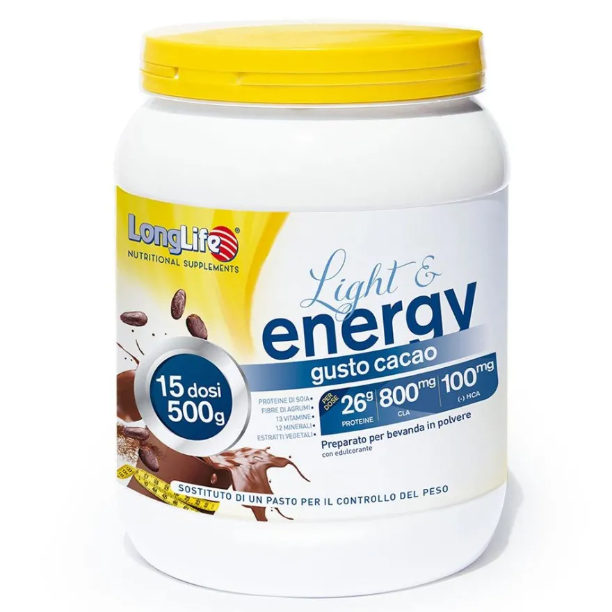 Longlife Light E Energy Cacao Integratore Tonificante 500g