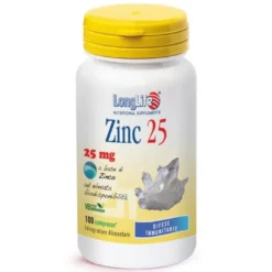 Longlife Zinc 25 Mg Integratore Difese Immunitarie 100 Compresse