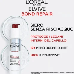 L'oréal Paris Elvive Bond Repair Siero Senza Risciacquo Per Capelli Danneggiati 150ml
