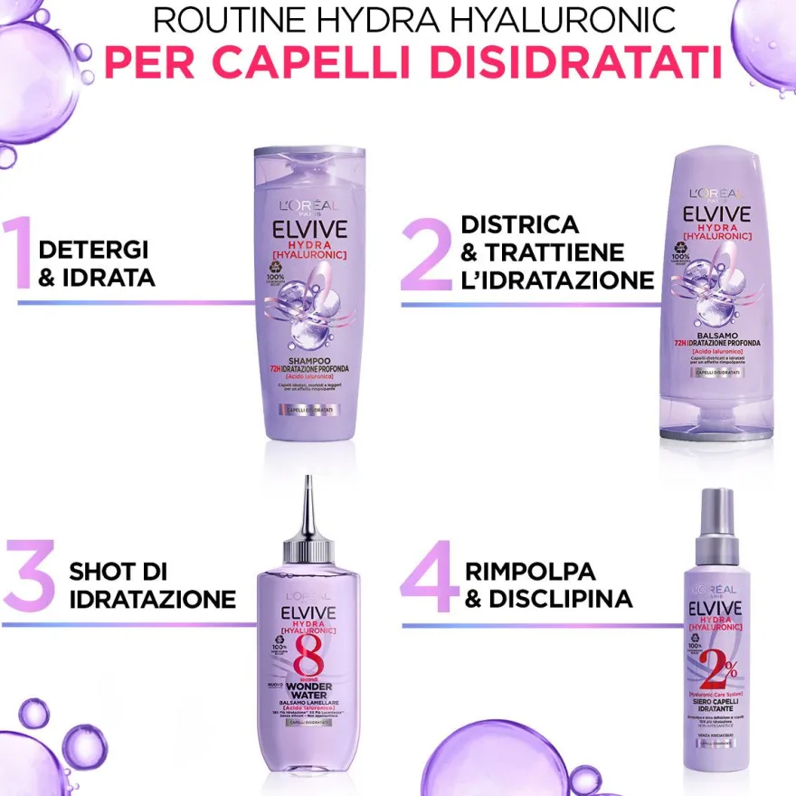 L'oréal Paris Elvive Hyaluronic Wonder Water Balsamo Lamellare Idratante 200ml