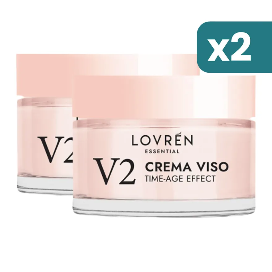 Lovren Essential V2 Crema Viso Time-age Effect 2 confezioni da 30ml