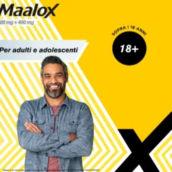 Maalox 400+400mg Contro Acidità Di Stomaco Occasionale 40 Compresse