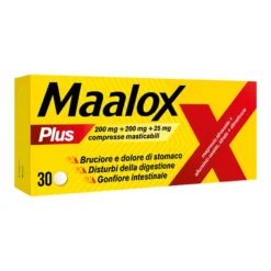 Maalox Plus Azione Rapida Contro Bruciore E Acidità Di Stomaco 30 Compresse