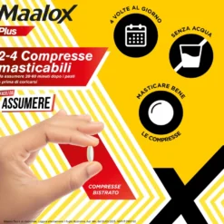 Maalox Plus Azione Rapida Contro Bruciore E Acidità Di Stomaco 30 Compresse