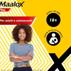 Maalox Plus Sospensione Orale Contro Bruciore E Acidità Di Stomaco 2 confezioni da 250ml