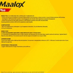Maalox Plus Sospensione Orale Contro Bruciore E Acidità Di Stomaco 2 confezioni da 250ml