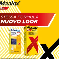 Maalox Plus Sospensione Orale Contro Bruciore E Acidità Di Stomaco 2 confezioni da 250ml