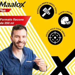 Maalox Plus Sospensione Orale Contro Bruciore E Acidità Di Stomaco 250ml