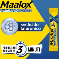 Maalox Reflurapid Advance Antiacido Reflusso Gastroesofageo E Bruciore Di Stomaco 20 Bustine