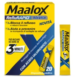 Maalox Reflurapid Advance Antiacido Reflusso Gastroesofageo E Bruciore Di Stomaco 20 Bustine