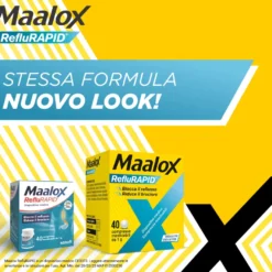 Maalox Reflurapid Blocca Il Reflusso Riduce Il Bruciore 40 Compresse
