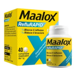 Maalox Reflurapid Blocca Il Reflusso Riduce Il Bruciore 40 Compresse