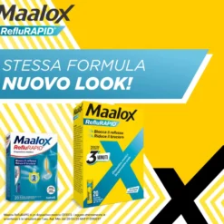 Maalox Reflurapid Blocca Il Reflusso Riduce Il Bruciore 20 Stick