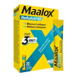 Maalox Reflurapid Blocca Il Reflusso Riduce Il Bruciore 20 Stick